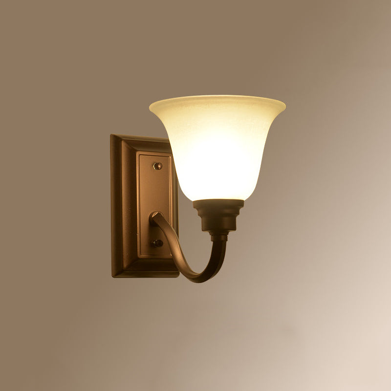 Iluminación de pared de múltiples sombras estilo de vidrio simple moderno 1 luz de pared ligera