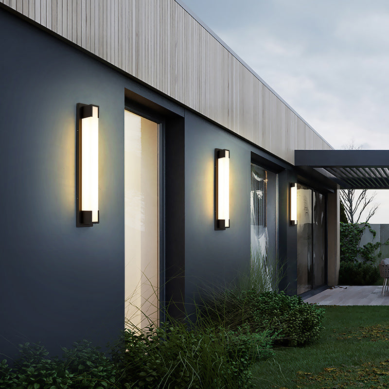 Lampada da montaggio a parete rettangolare per il balcone per balcone per balcone.