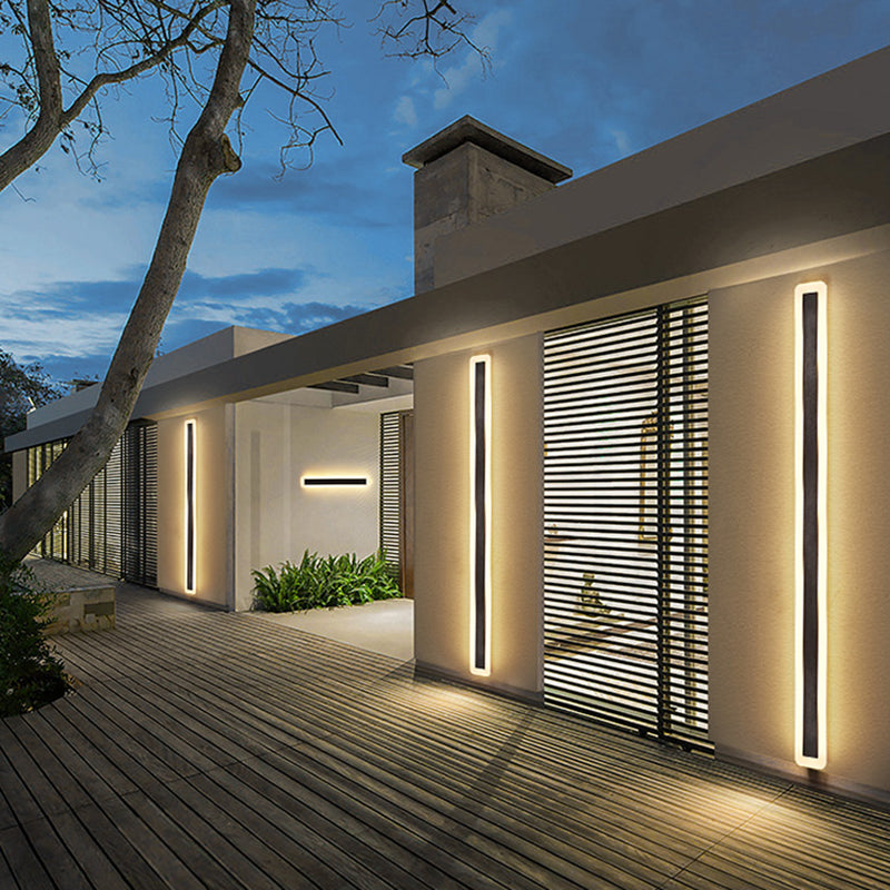 Luci da parete in metallo in metallo Moderno 1 Fun a monte della testa a parete con finitura nera