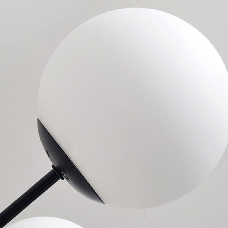 Contemporary Style Globe-Shaped Chandelier Lighting Glass Pendant Lighting