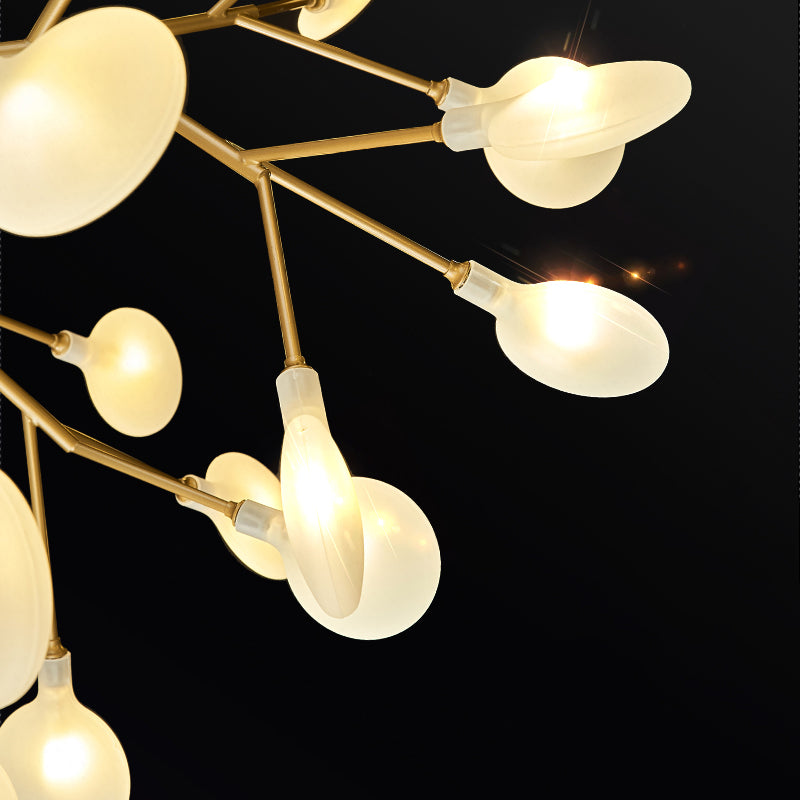 Modern Dining Room Lighting Orbicular Pendant Lighting Fixtures Metal Orb Chandelier