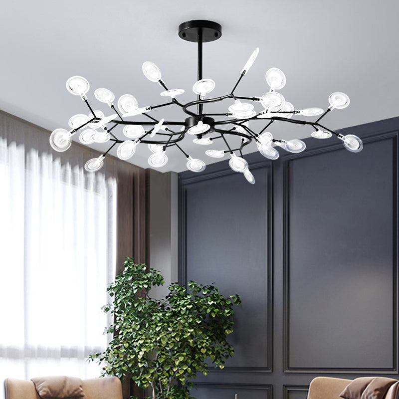 Contemporary Chandeliers Orbicular Hanging Ceiling Light Metal Orb Chandelier