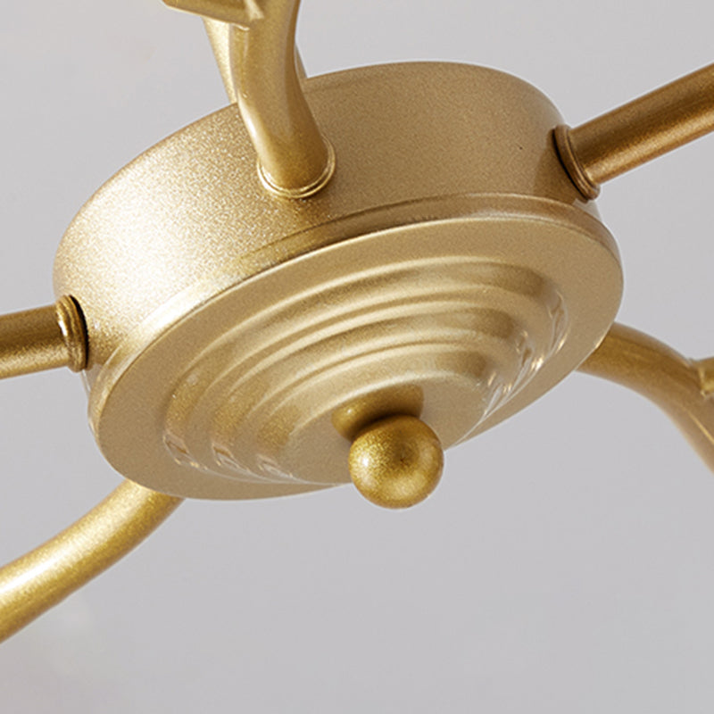 Contemporary Chandeliers Orbicular Hanging Ceiling Light Metal Orb Chandelier