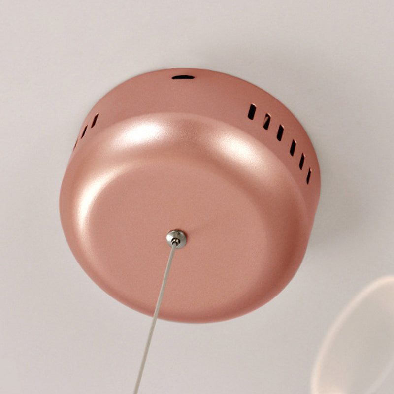 Luce a ciondolo a LED in oro acrilico nella moderna lampada appesa in acciaio inossidabile in acciaio inossidabile