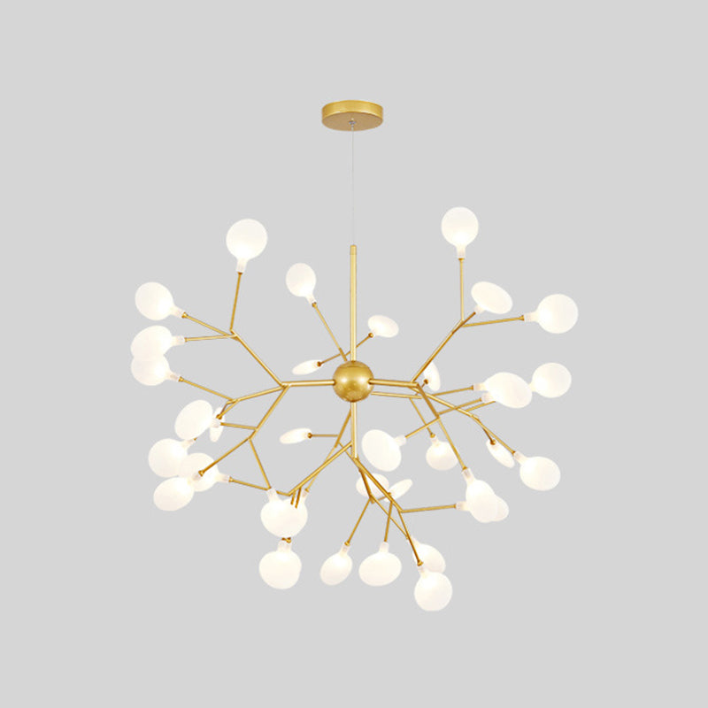 Contemporary Gold Hanging Chandelier Circle Ceiling Hanging Light Fixture