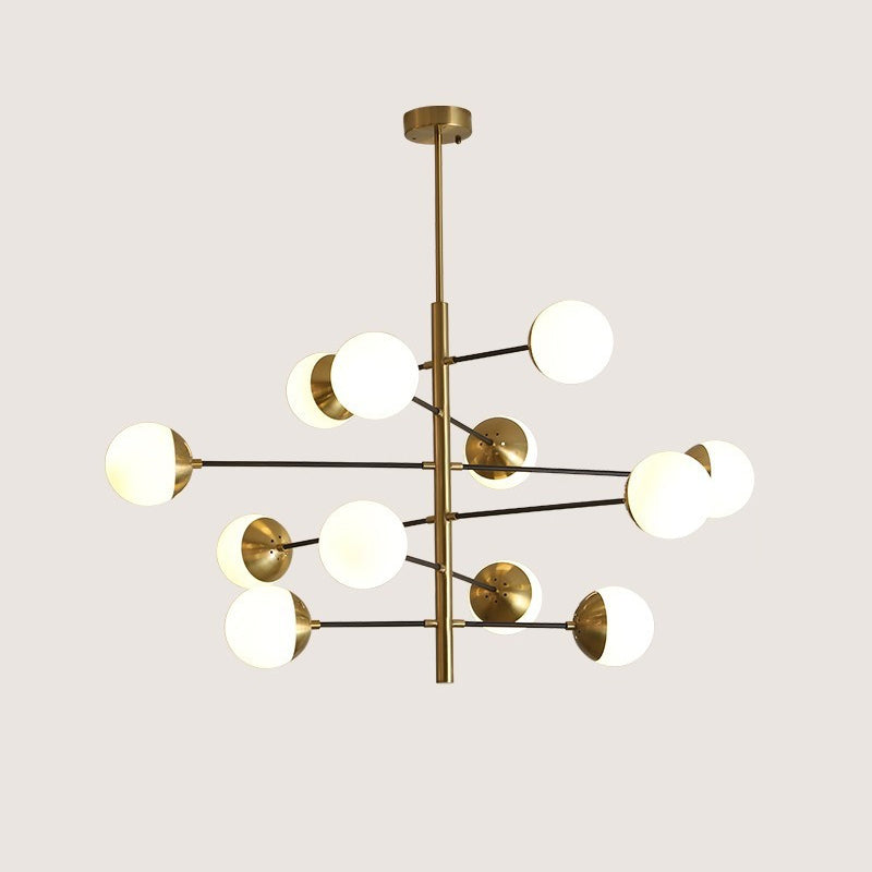 Glass Ceiling Hung Fixtures Contemporary Global Pendant Lighting for Living Room