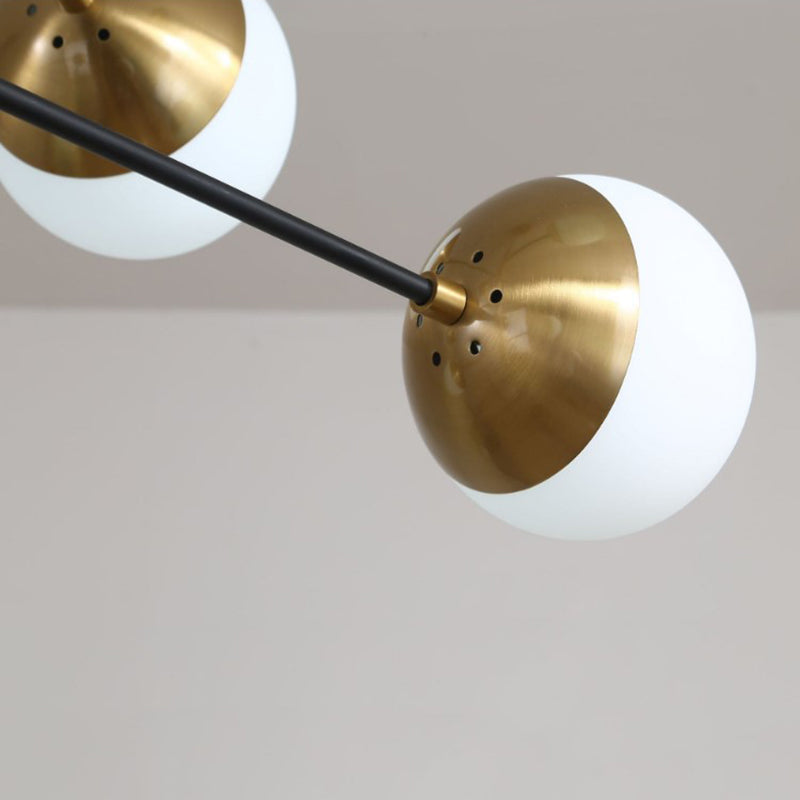 Glass Ceiling Hung Fixtures Contemporary Global Pendant Lighting for Living Room