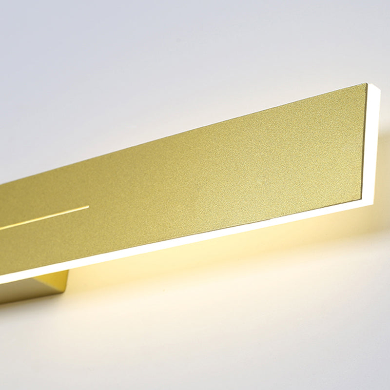 Luces de pared de sombra lineal de metal apliques modernos 1 cabezal de montaje en la pared de la pared