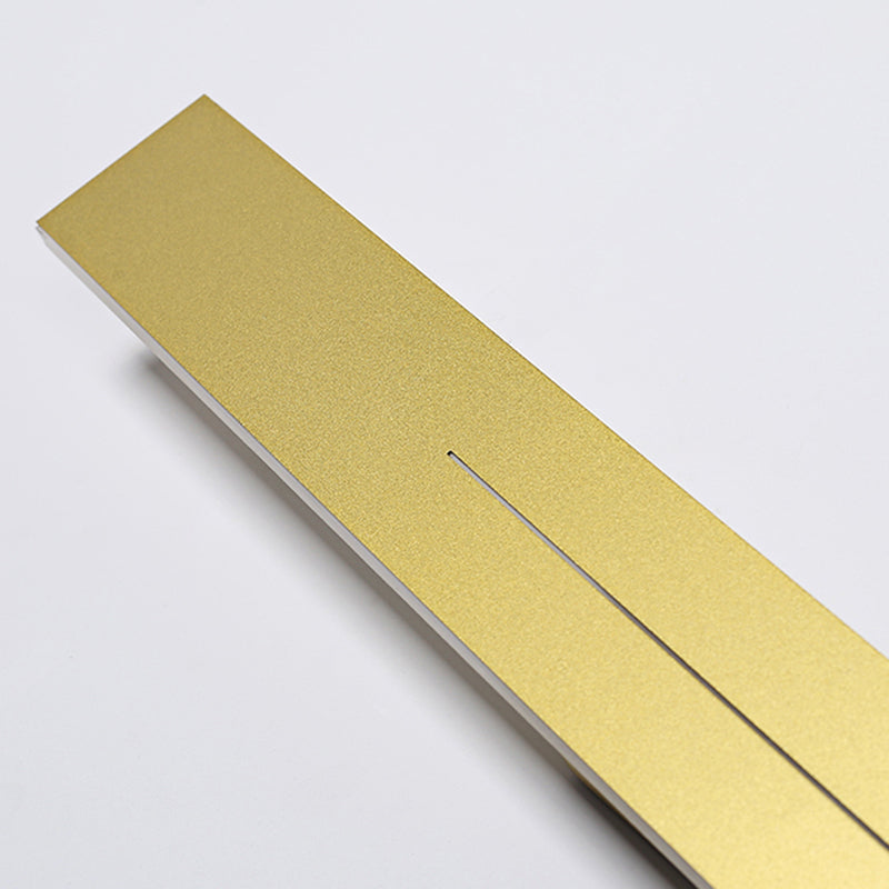 Luces de pared de sombra lineal de metal apliques modernos 1 cabezal de montaje en la pared de la pared