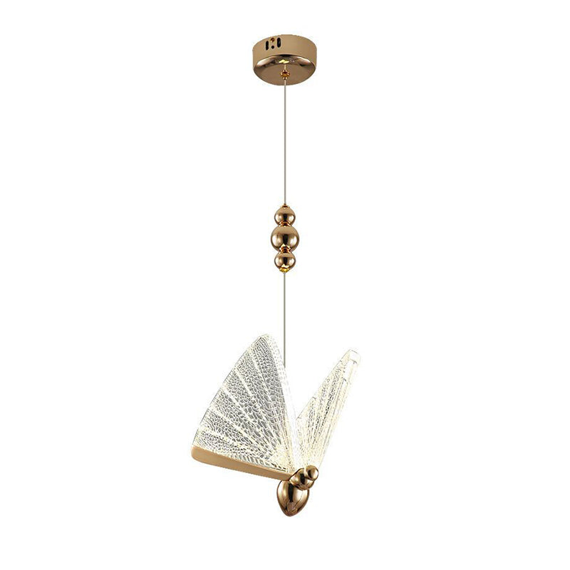 Luxurious Butterfly Style Hanging Ceiling Light, Acrylic Integrated LED Light Pendant Lighting