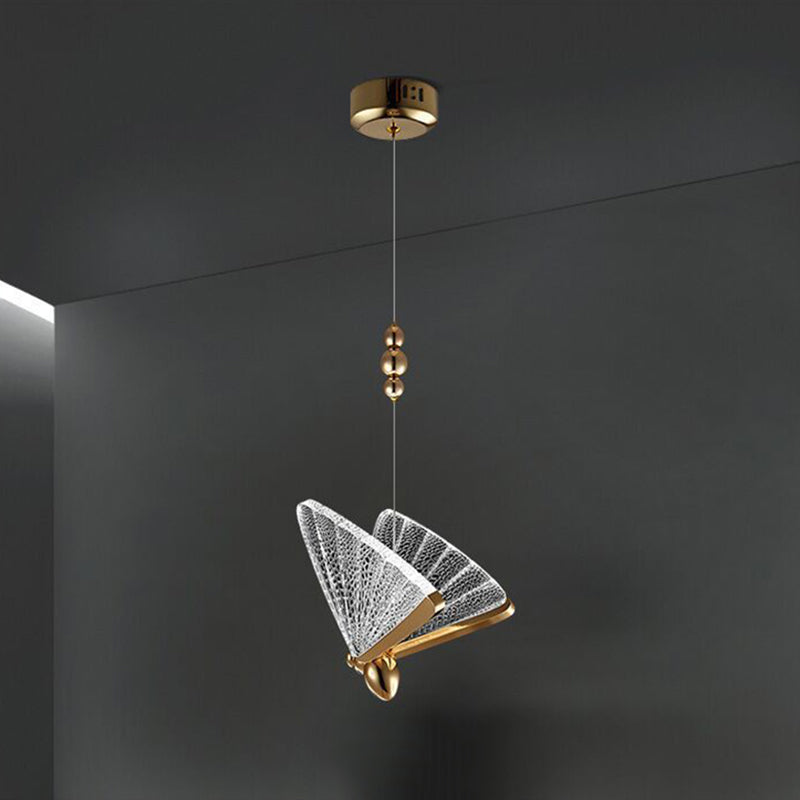 Luxurious Butterfly Style Hanging Ceiling Light, Acrylic Integrated LED Light Pendant Lighting