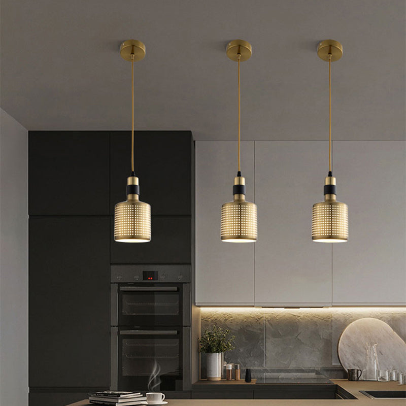 Metal Contemporary Pendant Light 1-Light Hanging Ceiling Light for Dining Room