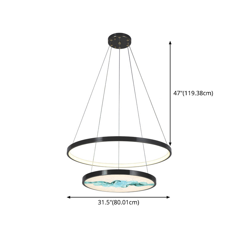 Luz moderna de lujo de lujo nórdico LED Candelier Light para sala de estar comedor