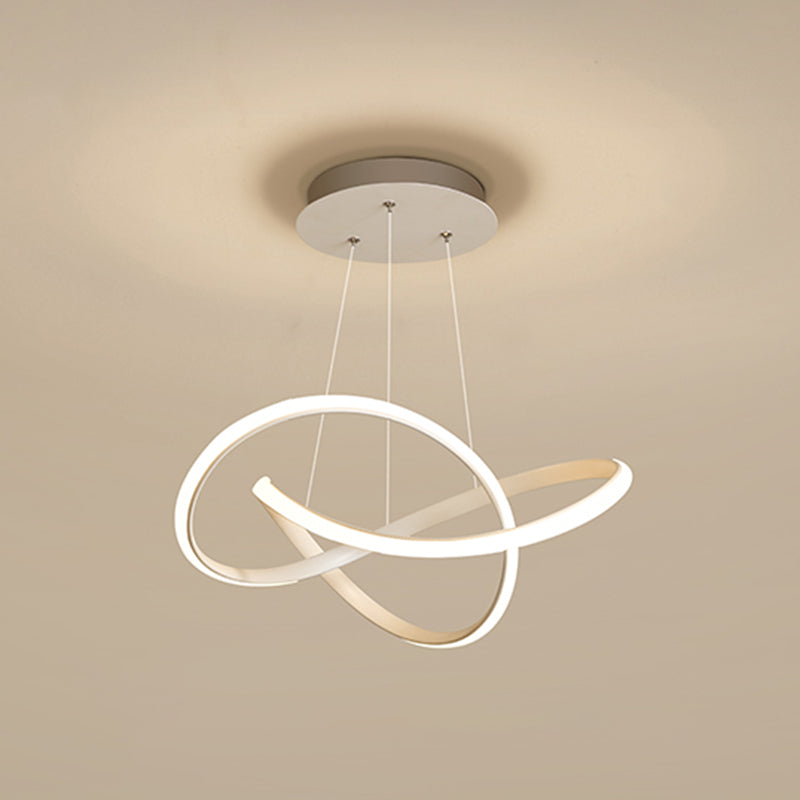 Simple Modern Characteristic Style LED Hanging Chandelier Light for Dining Room Living Room