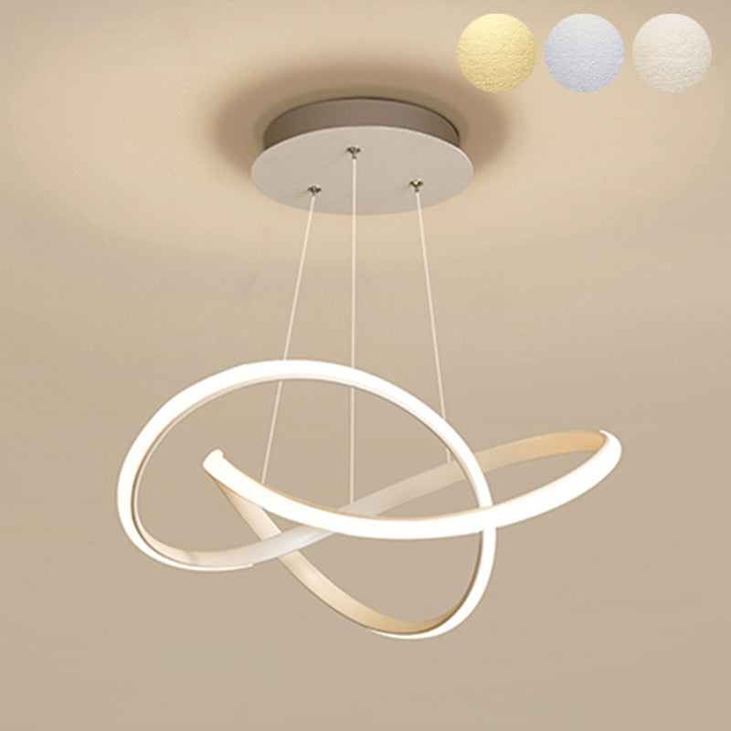 Simple Modern Characteristic Style LED Hanging Chandelier Light for Dining Room Living Room