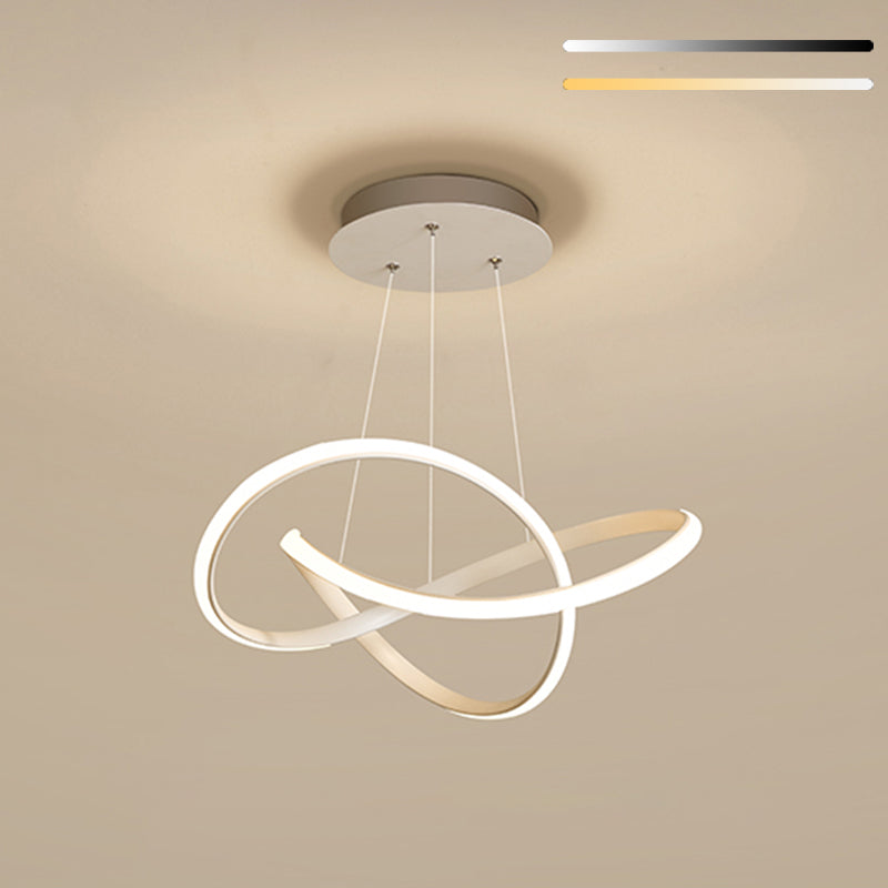 Simple Modern Characteristic Style LED Hanging Chandelier Light for Dining Room Living Room