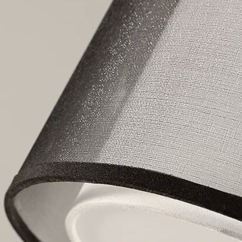 Plafonnier encastré en tissu chinois pour salon salle à manger bronze / noir