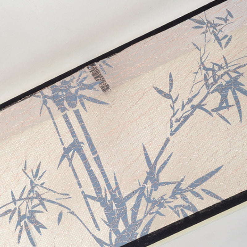 Plafonnier encastré beige en tissu de style chinois pour salon