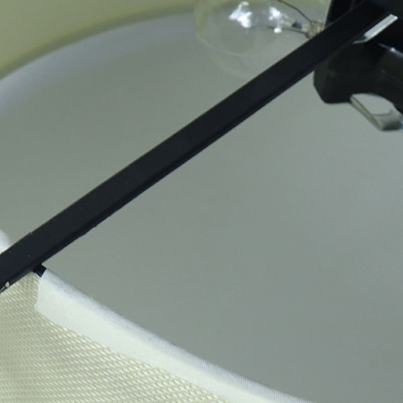 Plafonnier encastré beige en tissu de style chinois pour salon