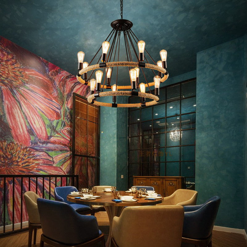 Plafond de lustre de pendentif industriel