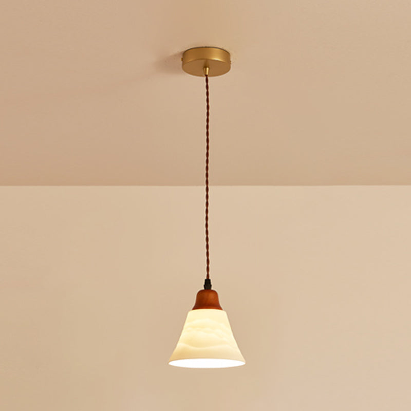 Modern Hanging Light Fixture Restaurant Suspension Lamp with Ceramic Shade