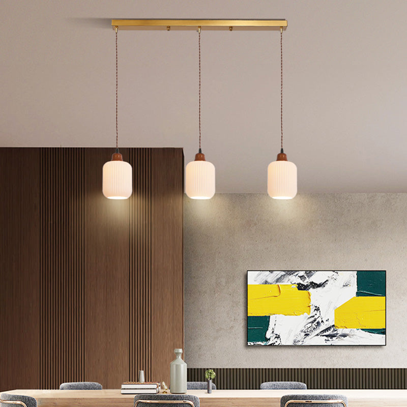 Modern Hanging Light Fixture Restaurant Suspension Lamp with Ceramic Shade