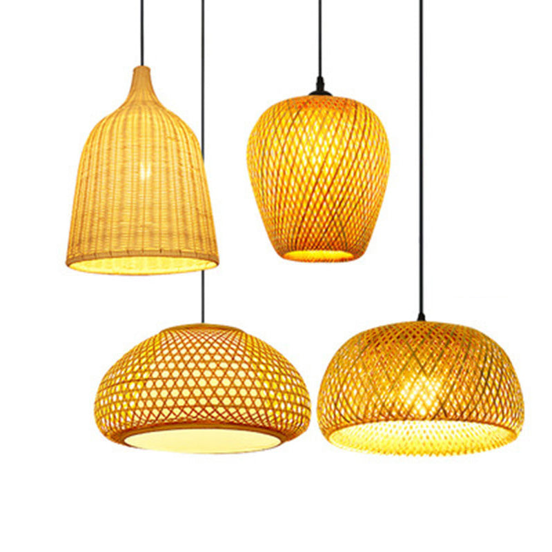 Chinesische Anhänger Beleuchtungskörper Rattan Hanges Licht mit hängenden Kabel für das Restaurant