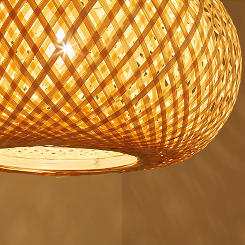 Chinesische Anhänger Beleuchtungskörper Rattan Hanges Licht mit hängenden Kabel für das Restaurant