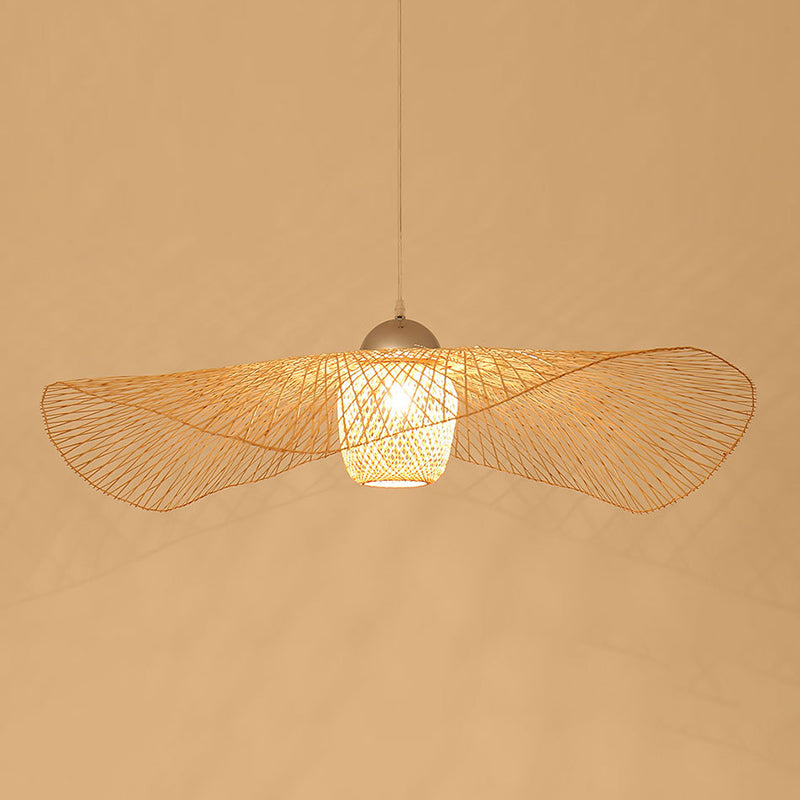 Twist Twist Twist Ciptenant Lighting Fishtures Rattan Hanging Light con cavo sospeso per il ristorante