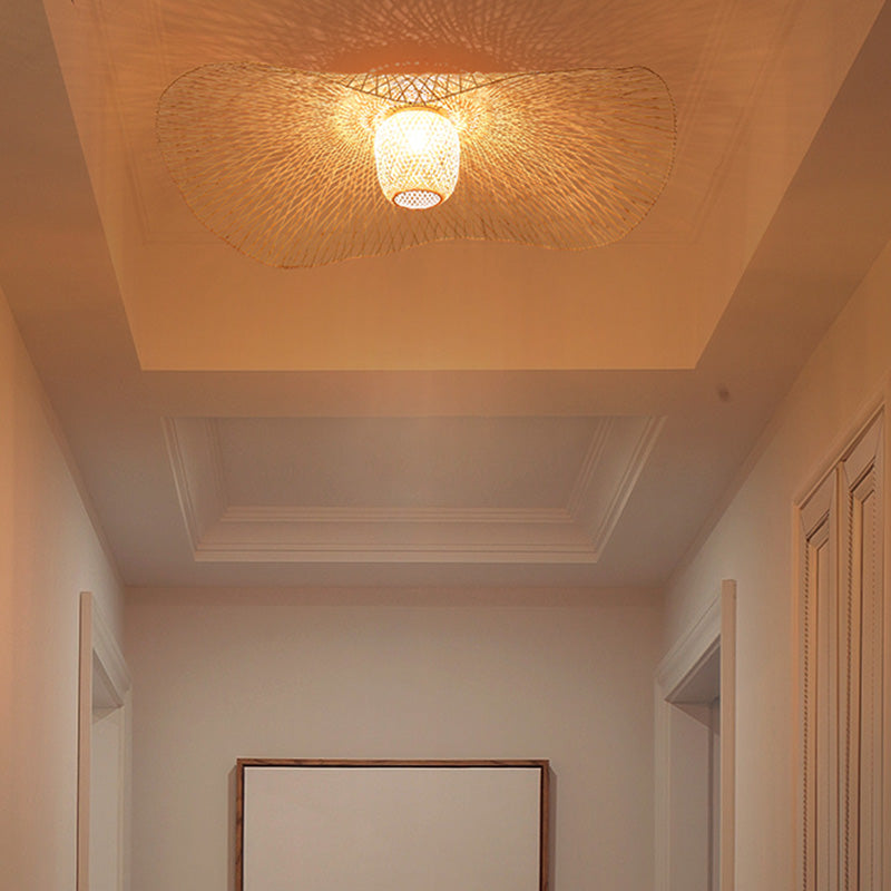 Twist Twist Twist Ciptenant Lighting Fishtures Rattan Hanging Light con cavo sospeso per il ristorante