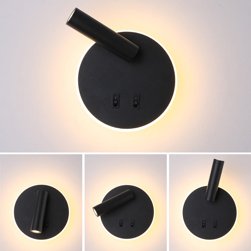 Wall Sconce Light 2 Lights Creative Modern Metal Wall Light for Bedroom