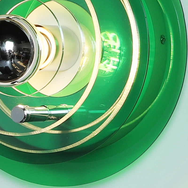 Space-age Wall Lamp Fixture Postmodern Style Acrylic 1 Bulb Bedroom Sconce Light