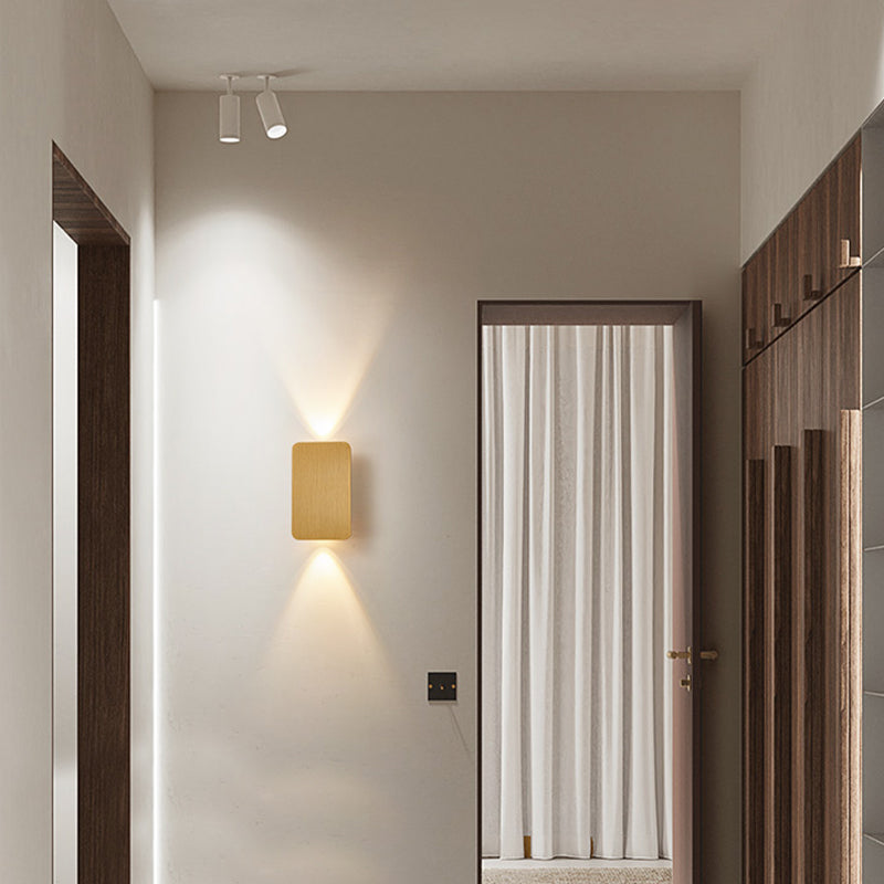 Rectangular Wall Sconce Light Postmodern Aluminum Aisle LED Wall Lighting