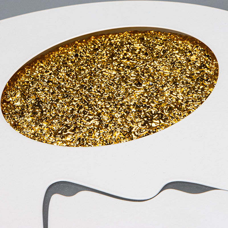 Disk artistico a forma di muro con applione metallico soggiorno a parete LED Luce montata