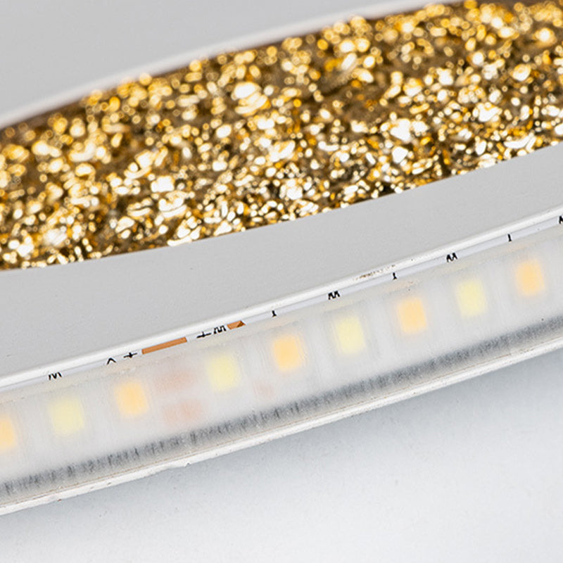 Disk artistico a forma di muro con applione metallico soggiorno a parete LED Luce montata