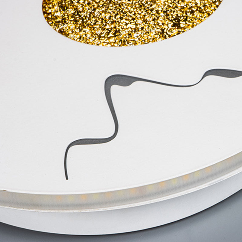 Disk artistico a forma di muro con applione metallico soggiorno a parete LED Luce montata
