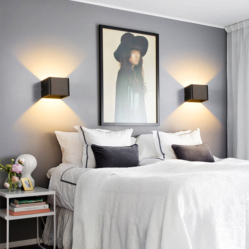 Geometric Shade Wall Lighting Modern Simple Metal Style 1 Light Wall Light