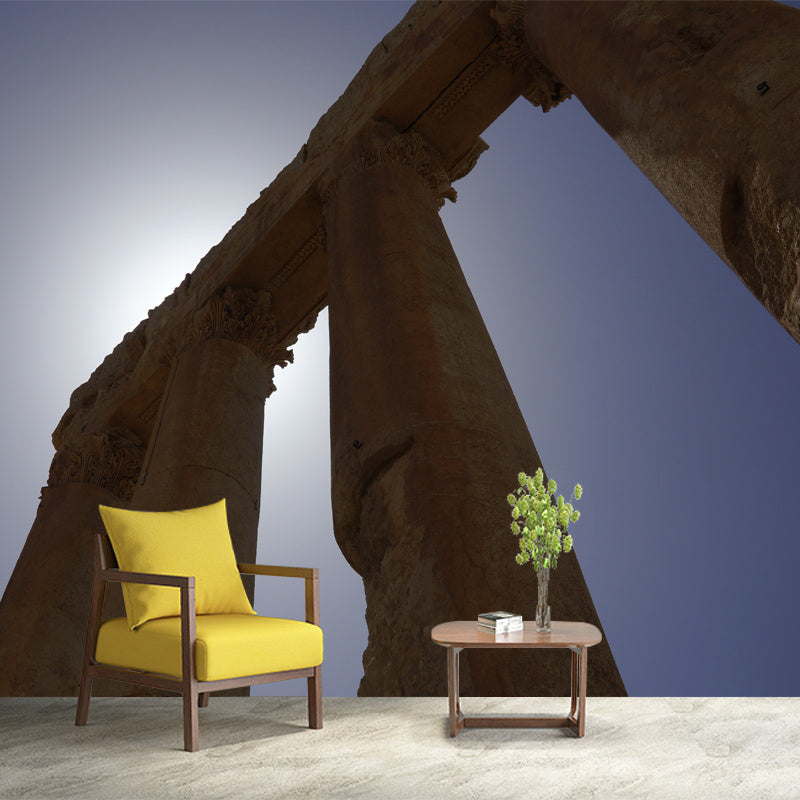 Architecture Mural for Living Room Bedroom Water Resistant, Customized Size