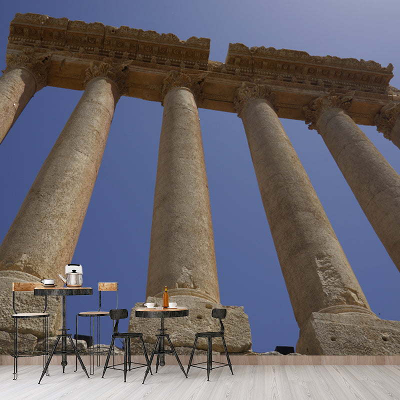 Architecture Mural for Living Room Bedroom Water Resistant, Customized Size