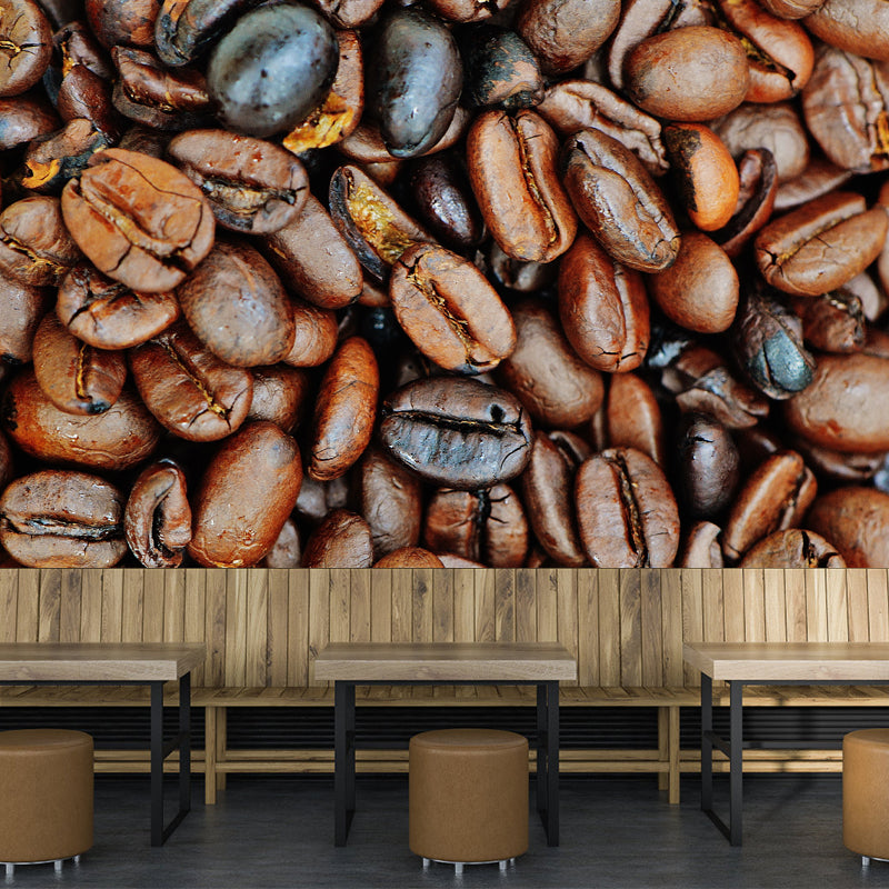 Simplicity Coffee Beans Mural Decal Modern Decorative, Moisture Resistant