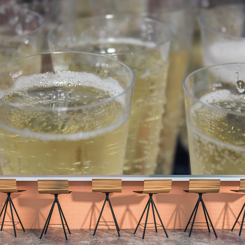 Wine Bar Modern Wallpaper Mural Stain Resistant Wall Covering, Customized Size