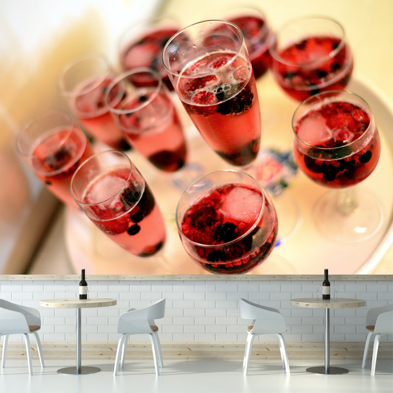 Wine Wall Mural Moisture Resistant Wall Art for Wine Shop, Customized Size