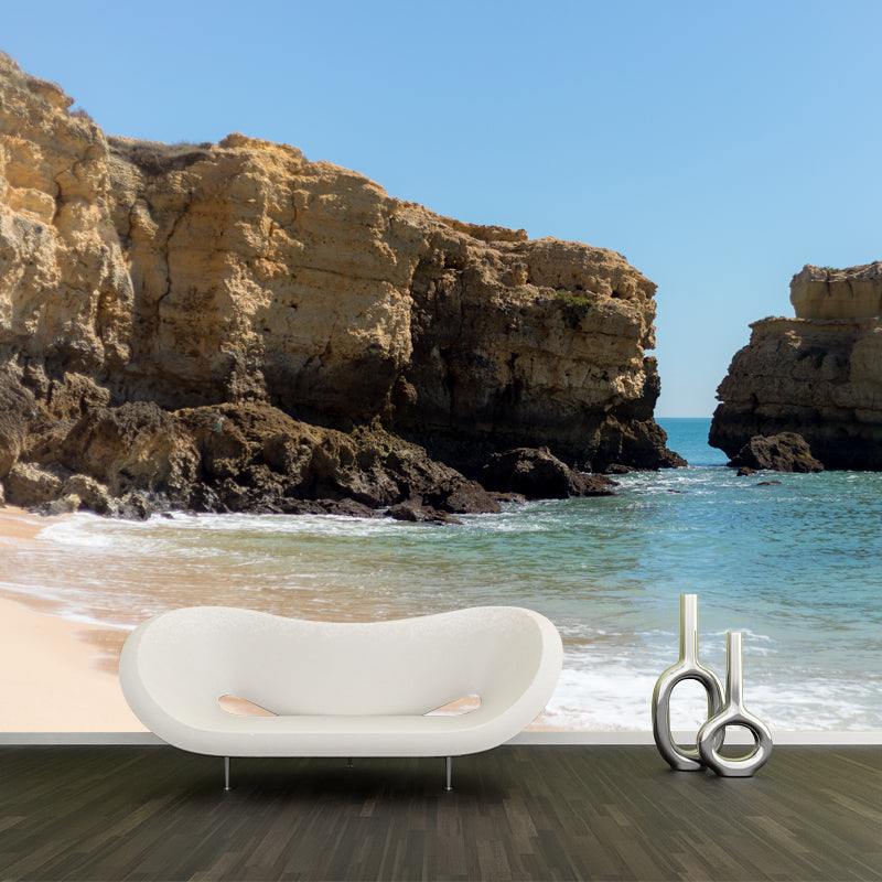 Tropical Beach Mural Decal Modern Wall Decor for Living Room, Moisture Resistant