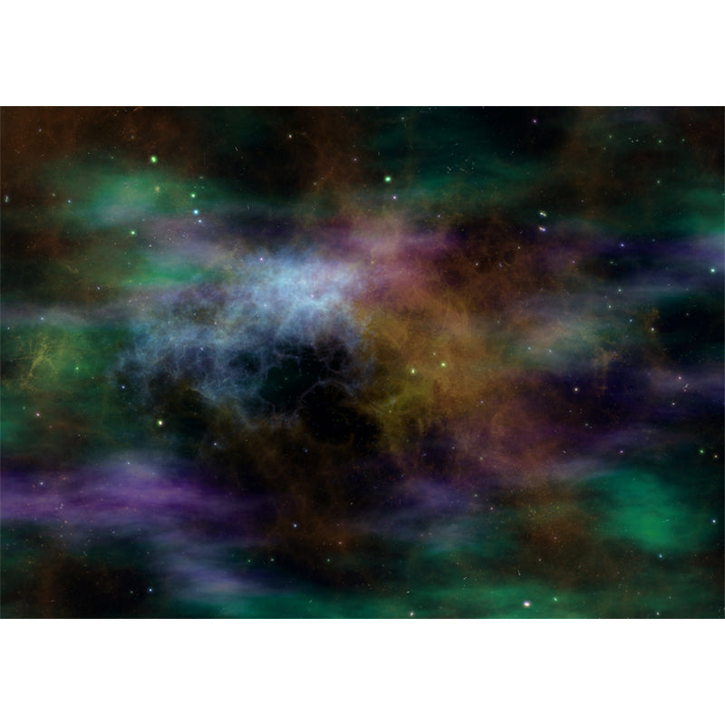 Stars Wall Mural Decal Modern Dreamy Universe Wall Decor for Reading Room