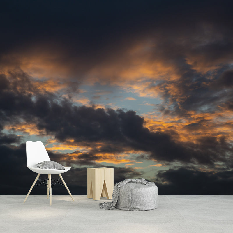 Cloudy Sky Mural Wallpaper for Living Room Waterproof Wall Decor, Made to Measure
