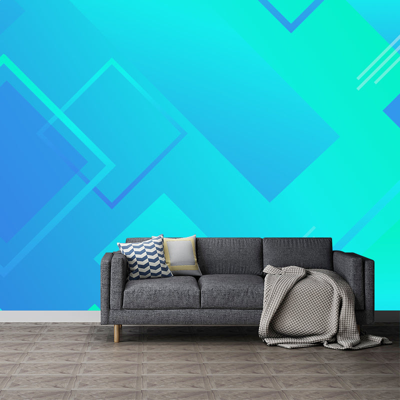 Minimalism Style Mural Wallpaper Stain-Proof Modernist Wall Decor for Bedroom