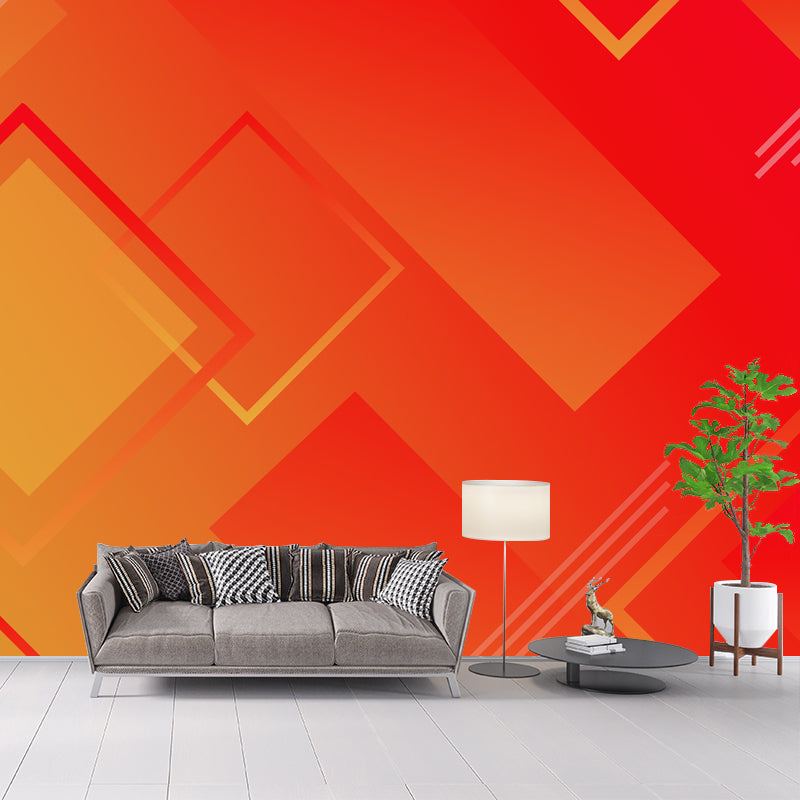 Minimalism Style Mural Wallpaper Stain-Proof Modernist Wall Decor for Bedroom