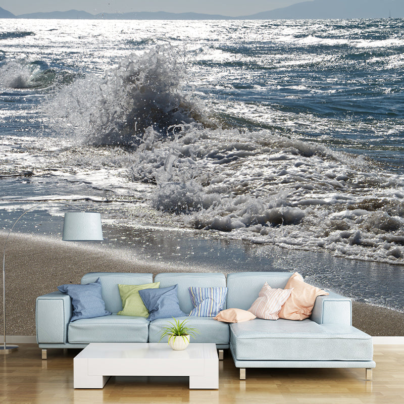Sea Shore Mural Stain Resistant Meeting Room Wall Decor, Made to Measure