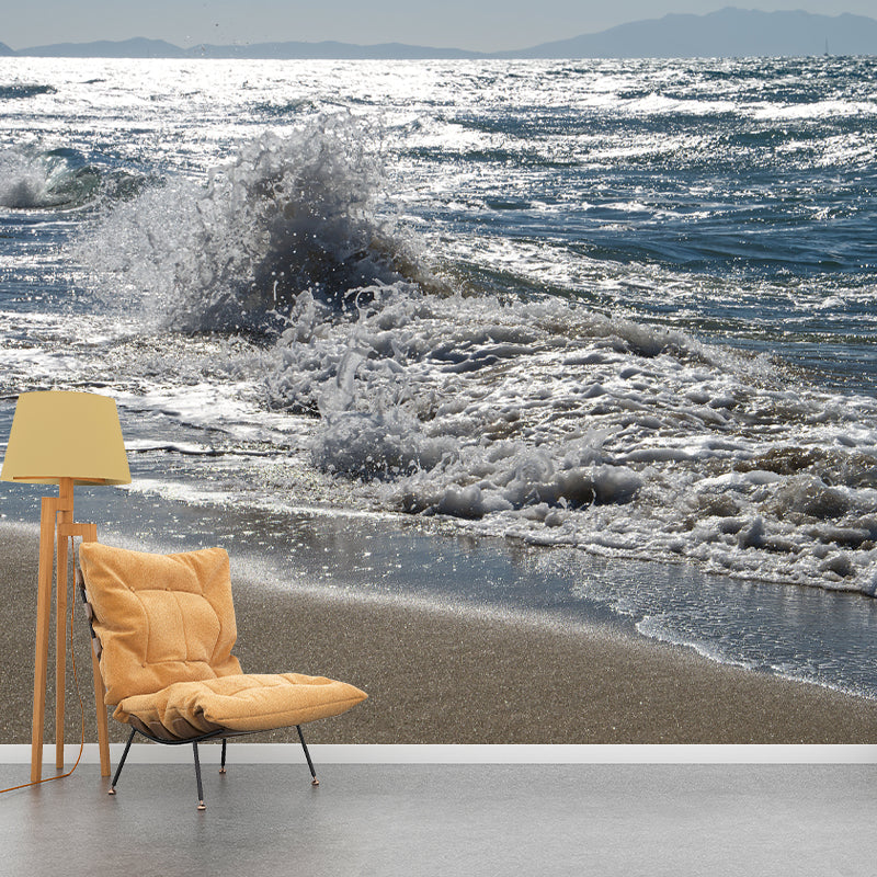 Sea Shore Mural Stain Resistant Meeting Room Wall Decor, Made to Measure