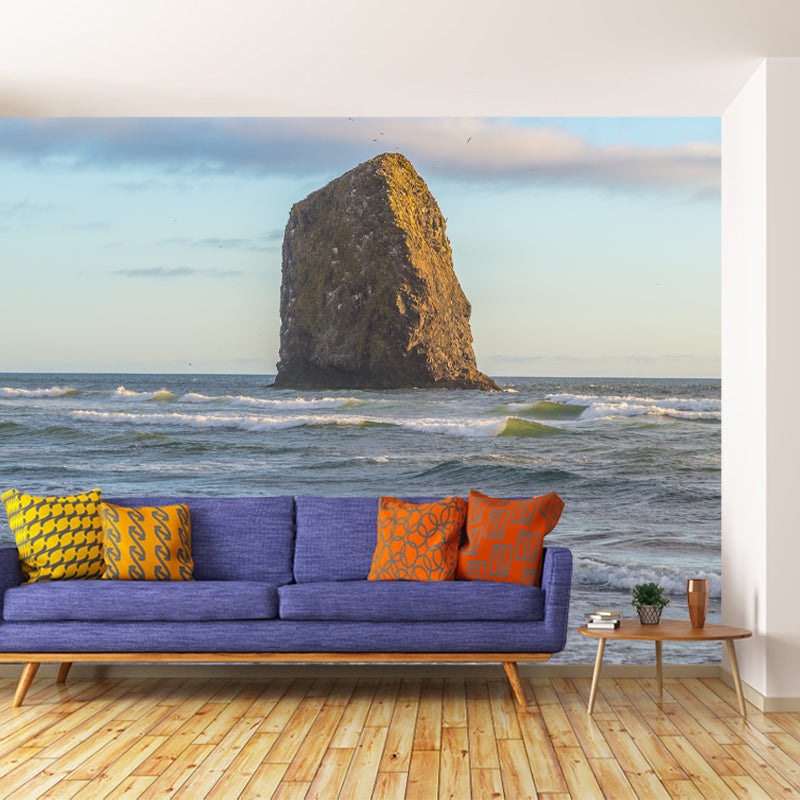 Sea Shore Mural Stain Resistant Meeting Room Wall Decor, Made to Measure